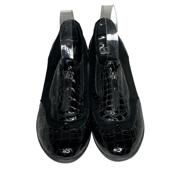 Gravity Defyers 10.5 black patent suede brogue wingtips - Picture 2 of 9